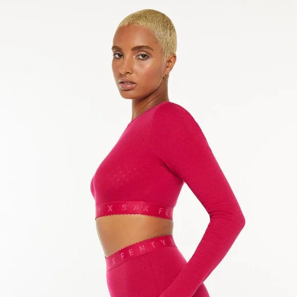 Savage X Fenty Cotton Jersey Crop Top - Picture 3 of 5